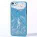 iPhone SE 5 5s - Carved Girl Pattern Matte PC Hard Protective Phone Cover Case - Blue